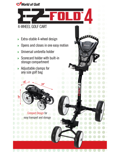 Carrito EZ Fold 4 Ruedas 