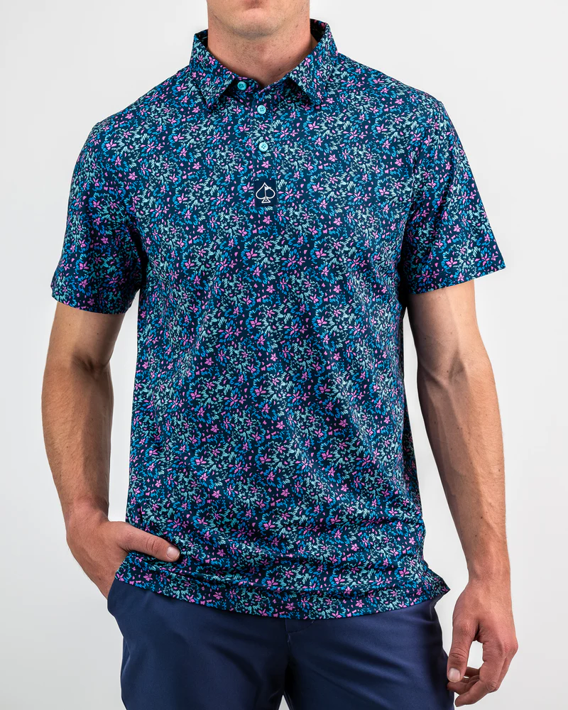 Polo de hombre Fluorescent Floral