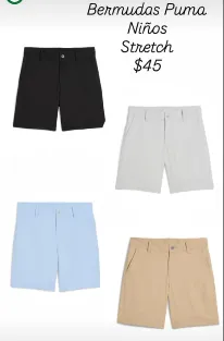 Bermudas Puma Niños Stretch