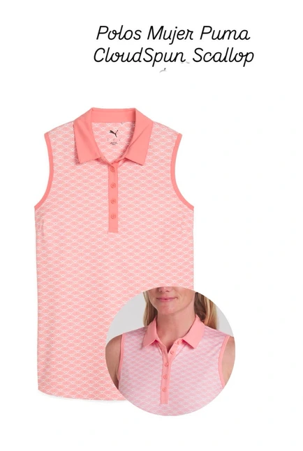 Polo Puma Scallop (ROSADO)