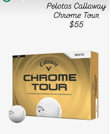 Pelotas Callaway Chrome Tour
