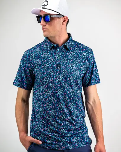 Polo de hombre Fluorescent Floral